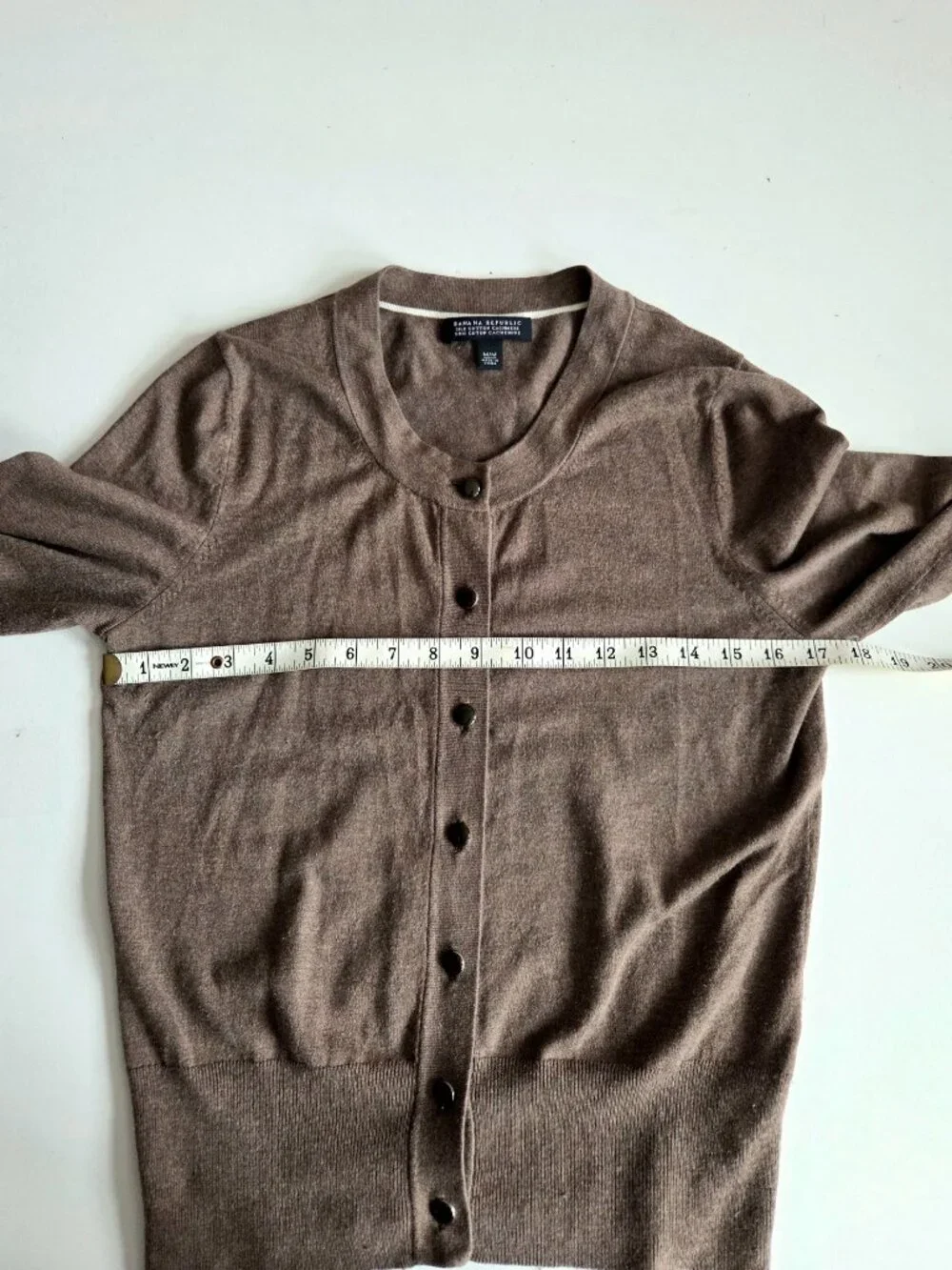 Banana Republic Silk Cotton Cachmere Fine-Knit Cardigan M - Picture 6 of 7